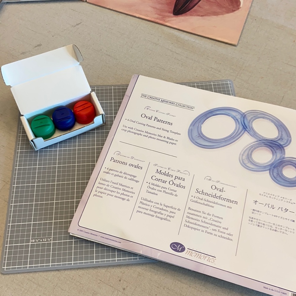 Oval Cutting Templates, blades, & Mat
